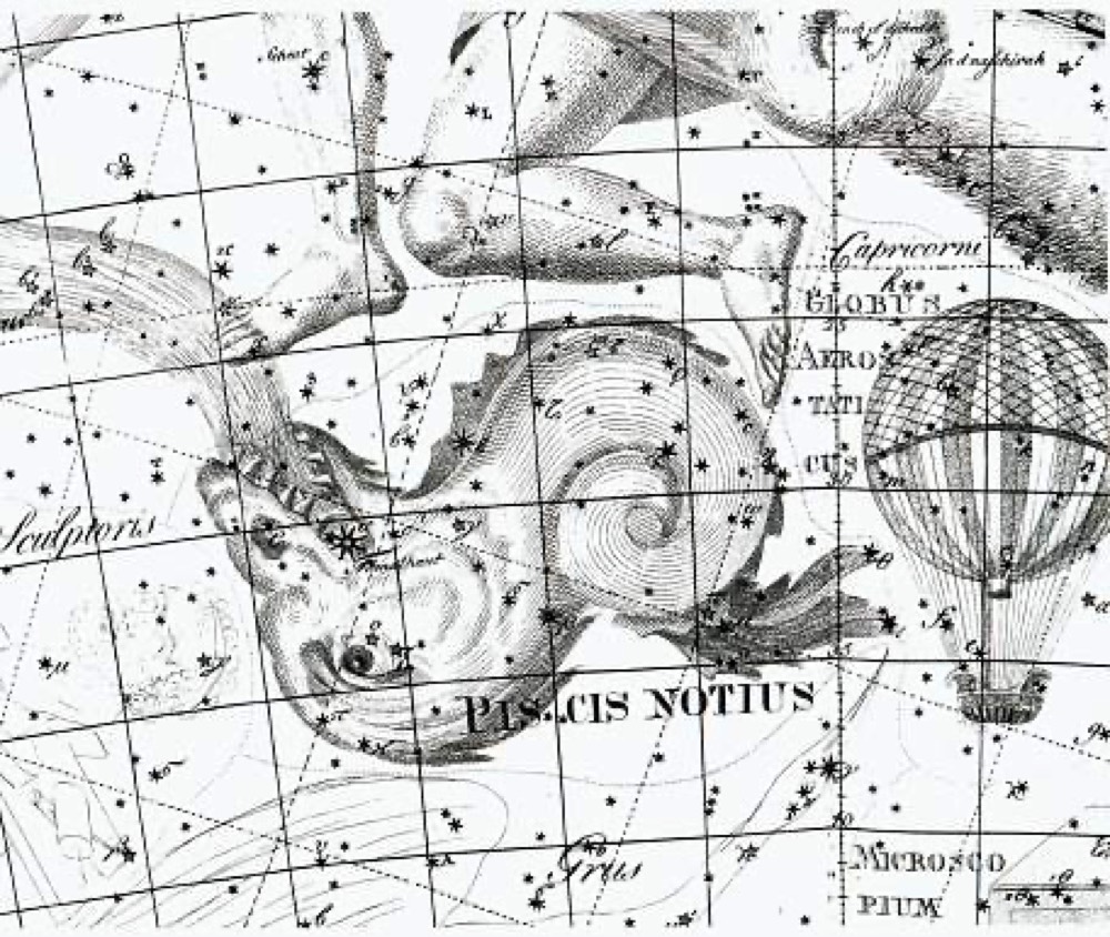 みなみのうお座のヘヴェリウス星図